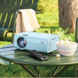 Hearth and Hand Portable Blue Projector